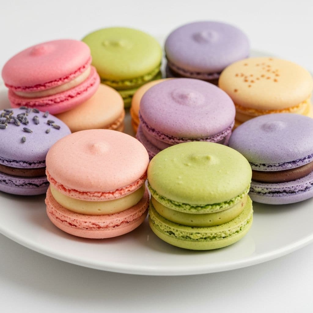 Surtido de macarons y bocaditos dulces para eventos en Lima